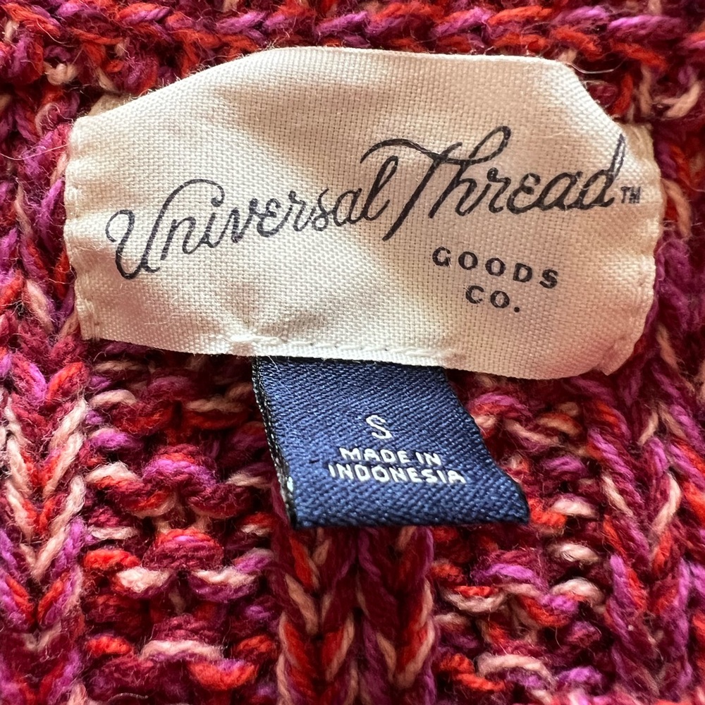 Universal Thread Marled Ribbed Cropped Sweater, P… - image 5